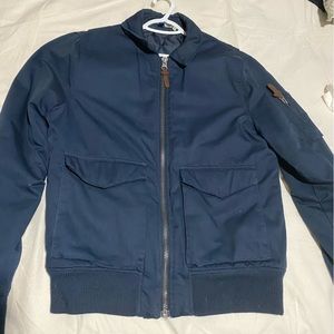 H&M navy bomber jacket